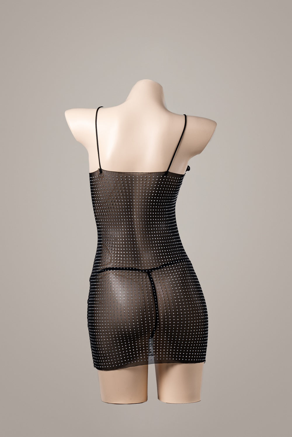 Bright diamond dress – rear view showing straps, cutouts or lace details – Velalace