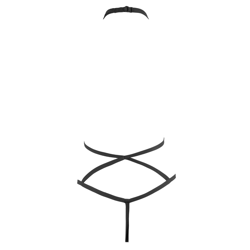 Luxe Temptation – back view of lace lingerie showing adjustable straps or open back – Velalace