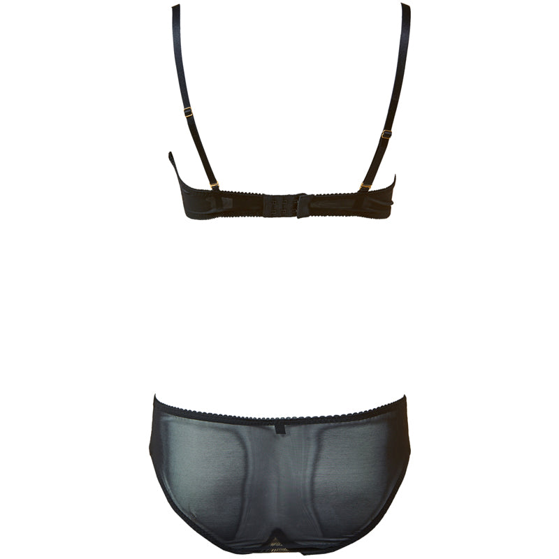 Chic Lace – back view of lace lingerie showing adjustable straps or open back – Velalace