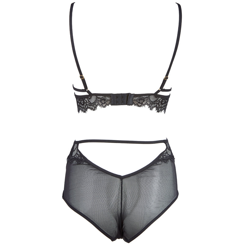 back view of lace lingerie showing adjustable straps or open back – Velalace