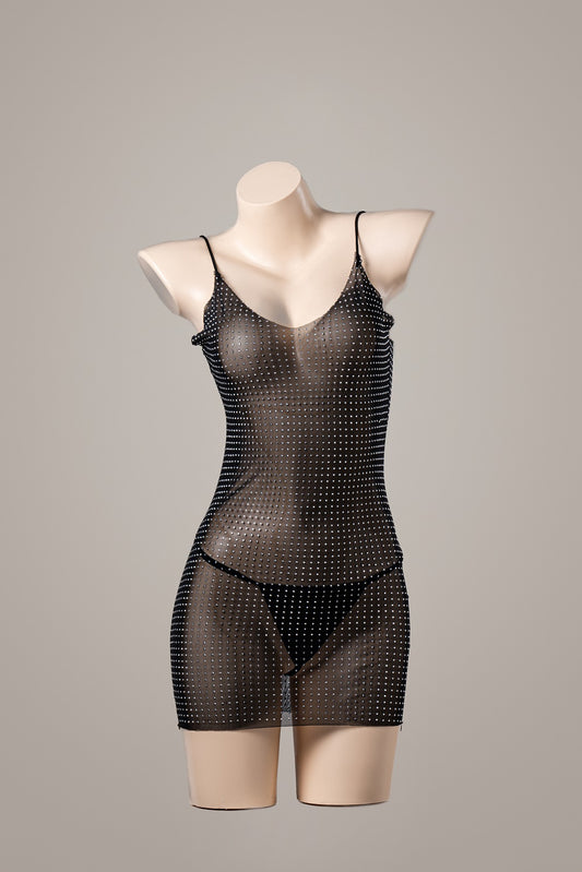 Bright diamond dress – product flatlay or mannequin photo – Velalace