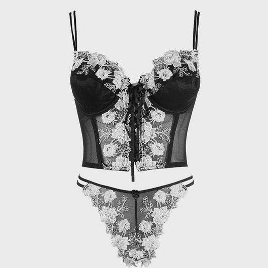 Velvet Temptation – lace lingerie product photo with close-up details – Velalace