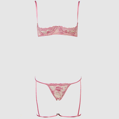 Blush Bloom – lace lingerie product photo with detailed view – Velalace