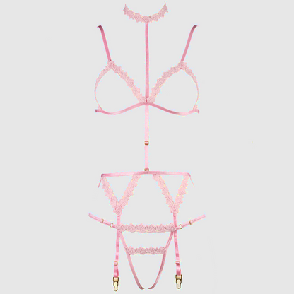 Rose Enchantment – lace lingerie product photo with detailed view – Velalace
