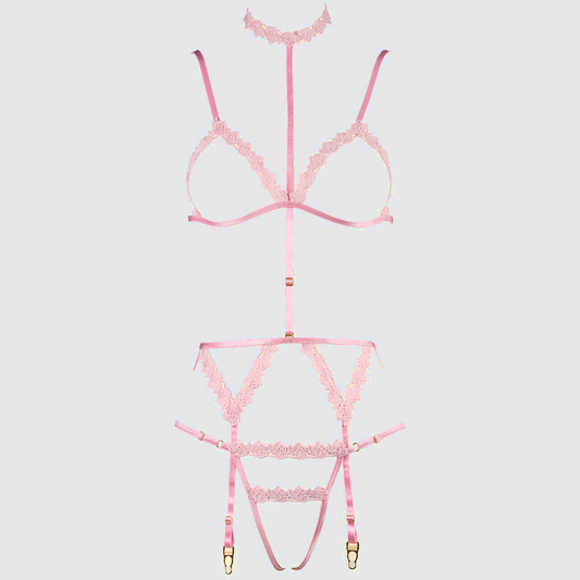 Rose Enchantment – lace lingerie product photo with detailed view – Velalace