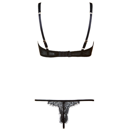 Elegant Lace – back view of lace lingerie showing adjustable straps or open back – Velalace